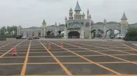 我在乌兰察布霸王河欢乐世界，迪尼斯乐园水上世界