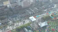 2024大年初一航拍岐山水城～三国小镇