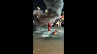 汕尾凤山祖庙妈祖文化广场火壶表演
