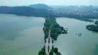 徐州市云龙湖风情区美景全貌