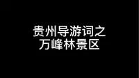 贵州导游词之万峰林景区