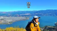 西昌泸山2，登顶牧云阁差点被风吹跑，俯瞰邛海与大凉山风景震撼