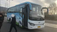 探寻仙境，沉醉自然风光——神仙居景区接驳大巴->神仙居游客中心停车场 区间段第一视角展望