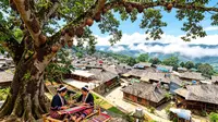 云南山海间的户外秘境，云南景迈山芒洪大寨