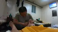 山东游客体验扬州百年历史的永宁泉浴室，门票7元，足疗25太超值了