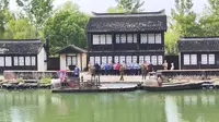 沙家浜景区表演芦荡烽火