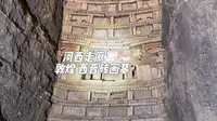 这是位于甘肃敦煌戈壁中的西晋砖画墓，墓里有大量的砖画，河西走廊难忘的小插曲