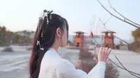 广西蒙山羽生谷用索尼6300拍个汉服