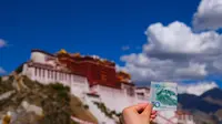 来拉萨不能错过的药王山观景台，打卡50元人民币拍摄点