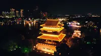 夜影流光 泰州凤城河