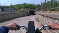 电动车骑行 青州 驼山风景区