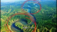 咱大中国的世界奇观，黄河太极湾，准格尔黄河大峡谷此生必去一次