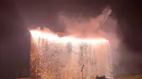 乌兰布统草原烟花秀，非常震撼。｜赤峰草原