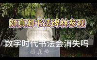 南京颜真卿书法碑林参观，书法会消失吗