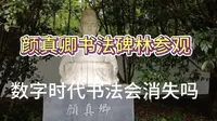 南京颜真卿书法碑林参观，书法会消失吗