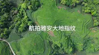 航拍雅安大地指纹