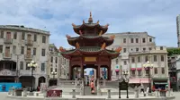 汕头老城小公园中山纪念亭