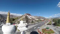 布达拉宫 药王山观景台 延时