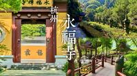 杭州永福寺😌也许是中国最美寺院🌿山溪石径🌊青竹茶田🍵楼阁飞檐🏯江南顶级园林中的禅意之春🎋4KHDR