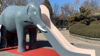 北宁公园再现大象滑梯