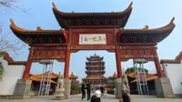 [沉浸式游览黄鹤楼][4K][旅行]第一人称游览武汉黄鹤楼公园