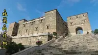 云南省红河县马帮古城，壮观的古建筑，呈现出马帮翻山越岭的壮举