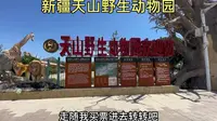 新疆天山野生动物园，门票100块，坐观光车进去转转