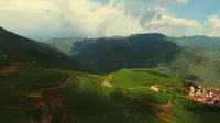 东川红土地落霞沟光影秀
