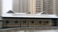 晋察冀军区机关、晋察冀野战军司令部旧址博物馆的雪景一观。