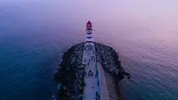 航拍海南--万宁神州半岛灯塔