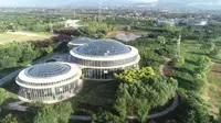临渭区阳郭镇：航拍渭南植物园（花卉苗木现代农业示范基地）